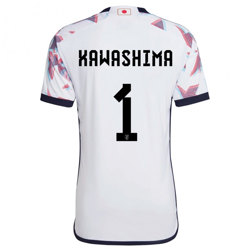 Barn Japans Eiji Kawashima #1 Hvit Bortetrøye Drakt Trøye 22-24 Skjorter T-skjorte