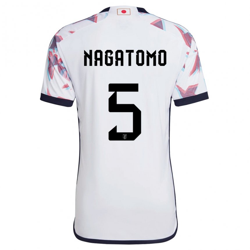 Barn Japans Yuto Nagatomo #5 Hvit Bortetrøye Drakt Trøye 22-24 Skjorter T-skjorte