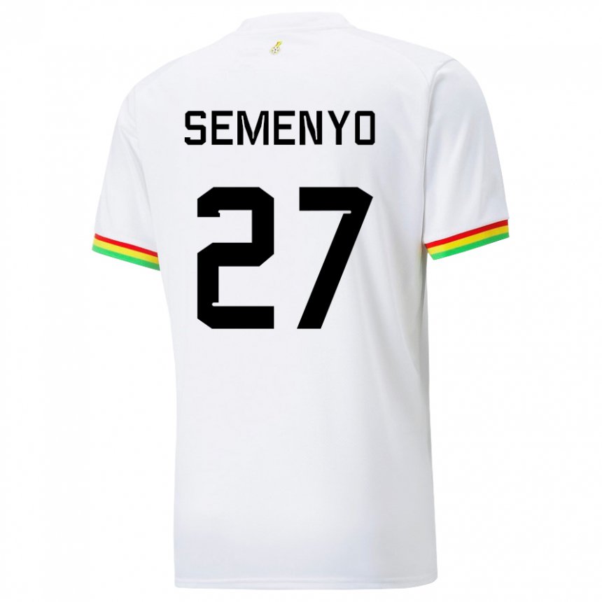 Dame Ghanas Antoine Semenyo #27 Hvit Hjemmetrøye Drakt Trøye 22-24 Skjorter T-skjorte
