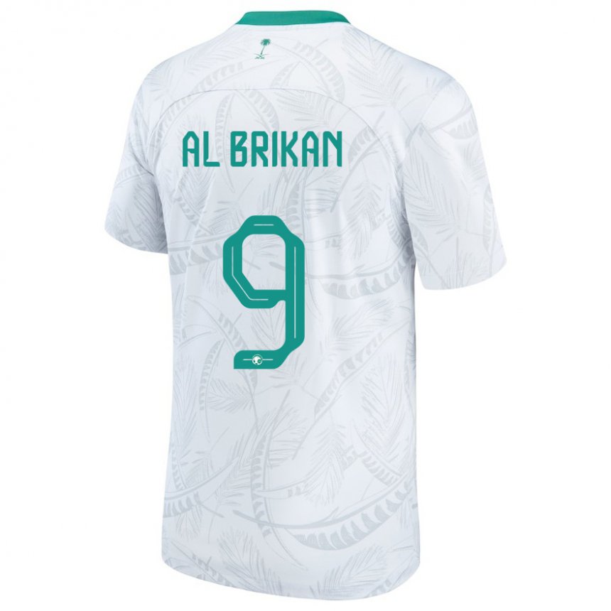 Dame Saudi-arabias Feras Al Brikan #9 Hvit Hjemmetrøye Drakt Trøye 22-24 Skjorter T-skjorte