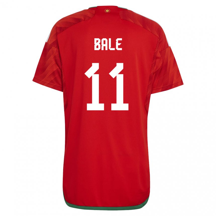 Dame Wales Gareth Bale #11 Rød Hjemmetrøye Drakt Trøye 22-24 Skjorter T-skjorte