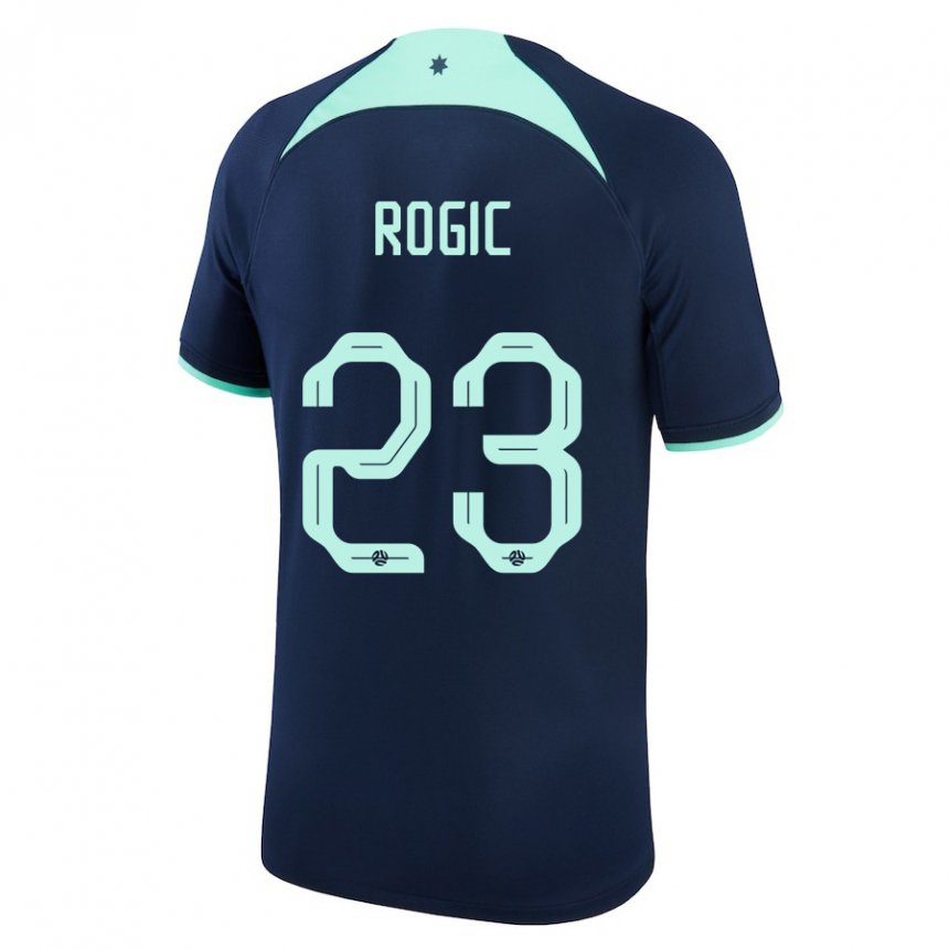 Dame Australias Tom Rogic #23 Mørke Blå Bortetrøye Drakt Trøye 22-24 Skjorter T-skjorte