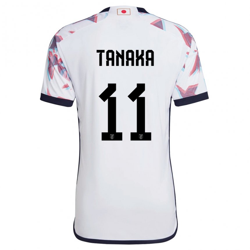 Barn Japans Mina Tanaka #11 Hvit Bortetrøye Drakt Trøye 22-24 Skjorter T-skjorte