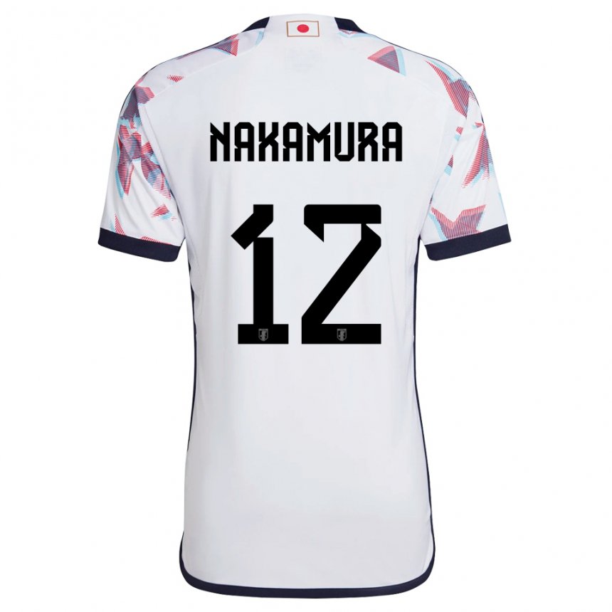 Barn Japans Keisuke Nakamura #12 Hvit Bortetrøye Drakt Trøye 22-24 Skjorter T-skjorte