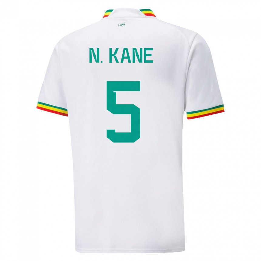 Mann Senegals Ndeye Ndiaye Kane #5 Hvit Hjemmetrøye Drakt Trøye 22-24 Skjorter T-skjorte