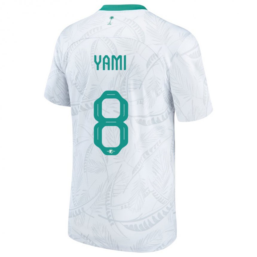 Mann Saudi-arabias Riyadh Yami #8 Hvit Hjemmetrøye Drakt Trøye 22-24 Skjorter T-skjorte