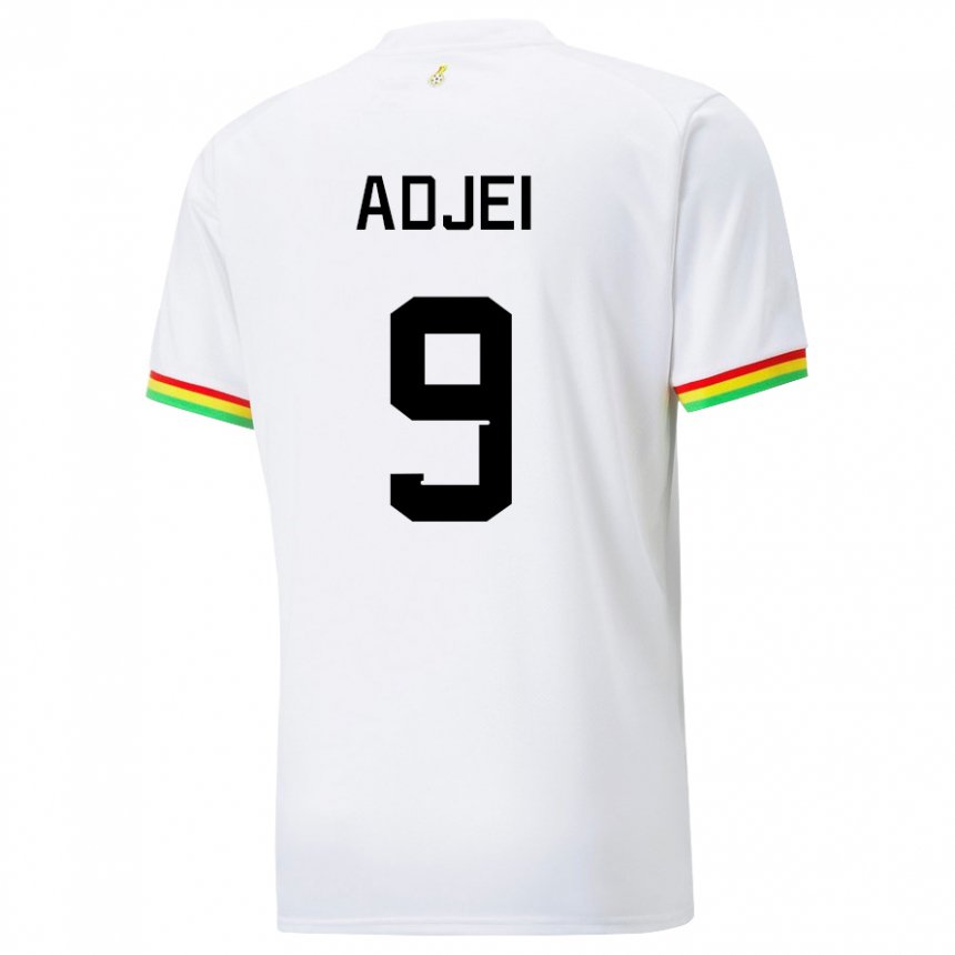 Mann Ghanas Vivian Adjei #9 Hvit Hjemmetrøye Drakt Trøye 22-24 Skjorter T-skjorte