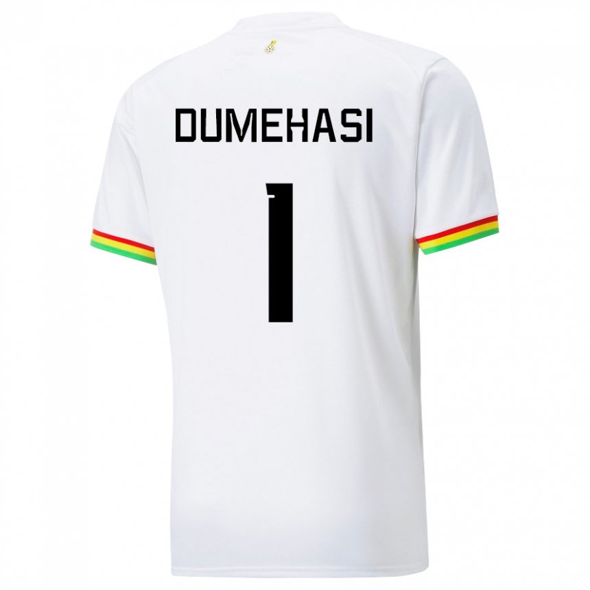Dame Ghanas Fafali Dumehasi #1 Hvit Hjemmetrøye Drakt Trøye 22-24 Skjorter T-skjorte