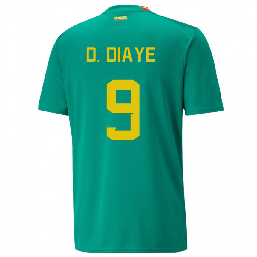 Dame Senegals Dialy N Diaye #9 Grønn Bortetrøye Drakt Trøye 22-24 Skjorter T-skjorte