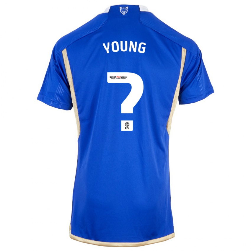 Barn Brad Young #1 Blå Hjemmetrøye Drakt Trøye 2023/24 Skjorter T-Skjorte