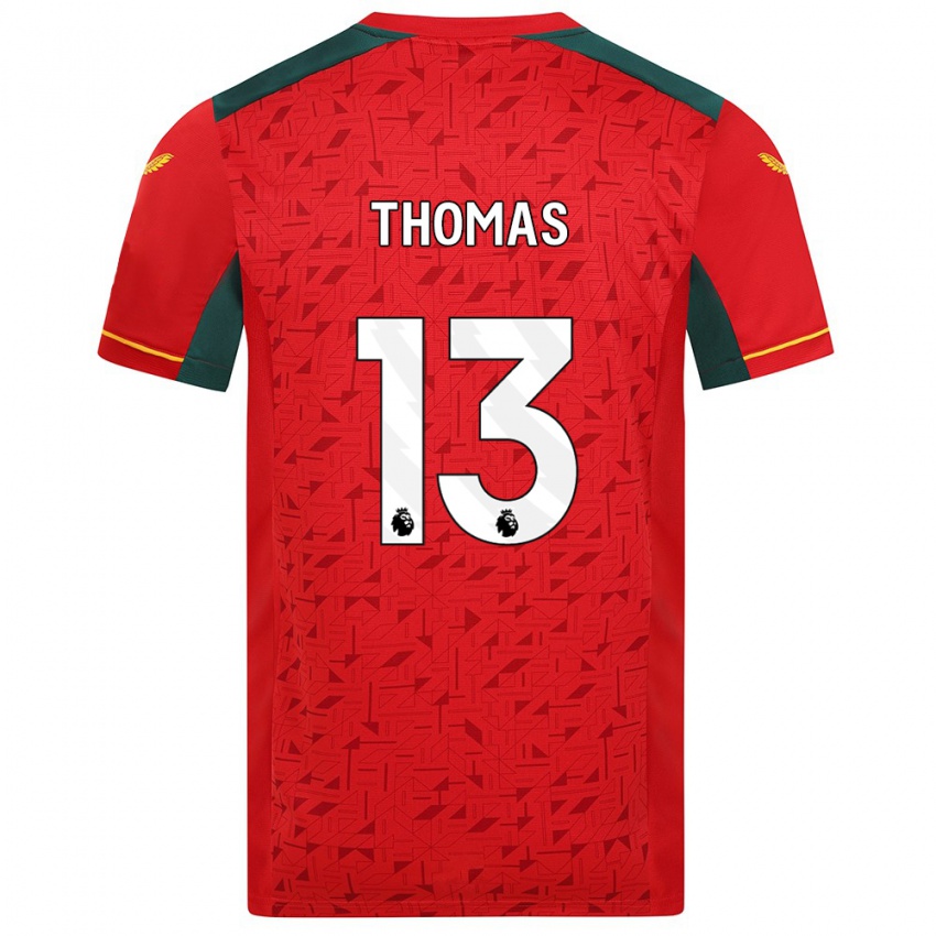 Barn Bec Thomas #13 Rød Bortetrøye Drakt Trøye 2023/24 Skjorter T-Skjorte