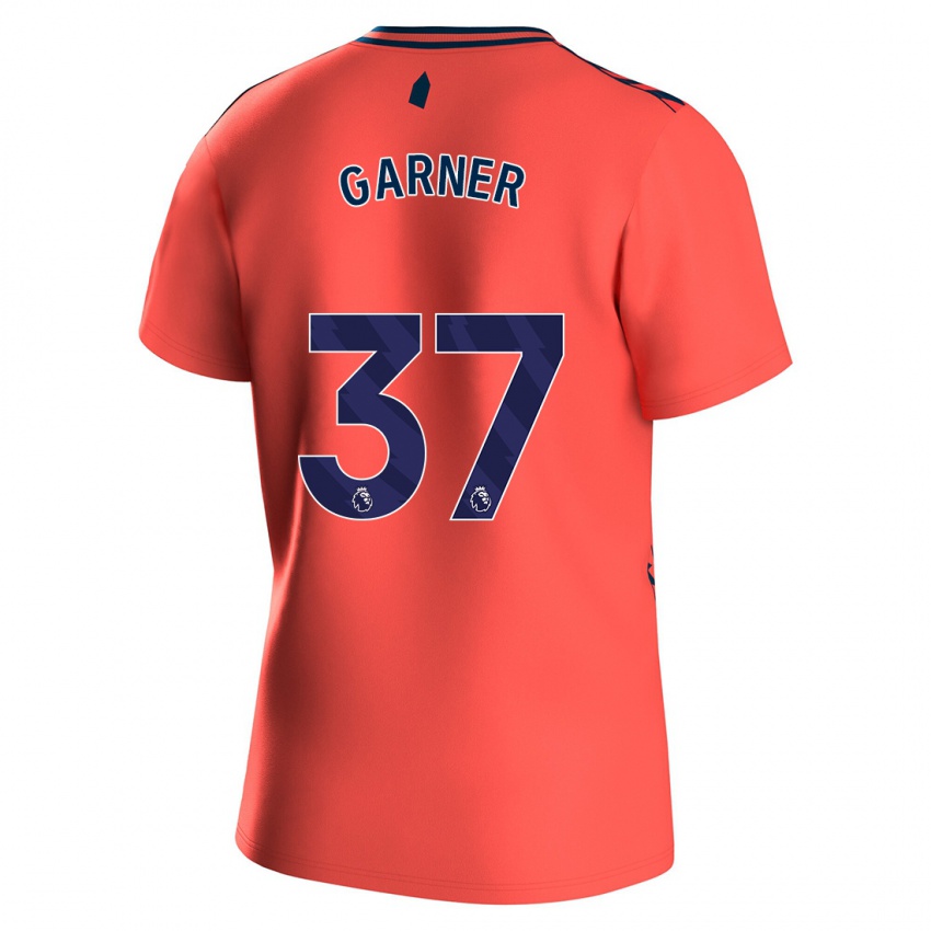 Barn James Garner #37 Korall Bortetrøye Drakt Trøye 2023/24 Skjorter T-Skjorte