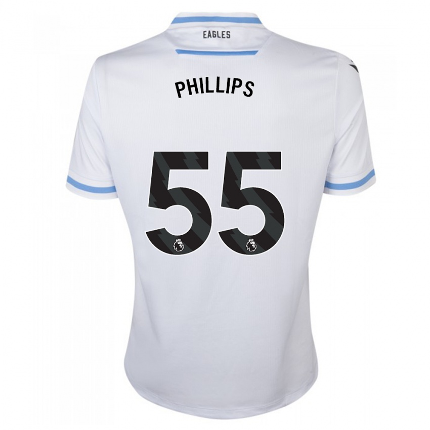 Barn Killian Phillips #55 Hvit Bortetrøye Drakt Trøye 2023/24 Skjorter T-Skjorte