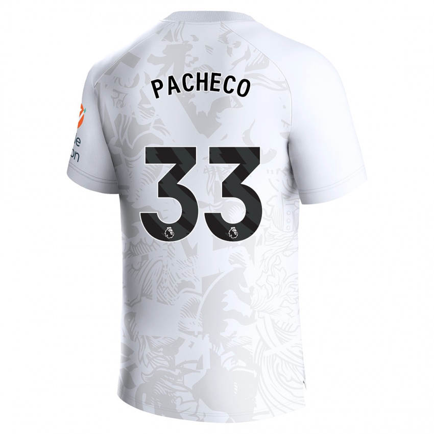 Barn Maz Pacheco #33 Hvit Bortetrøye Drakt Trøye 2023/24 Skjorter T-Skjorte