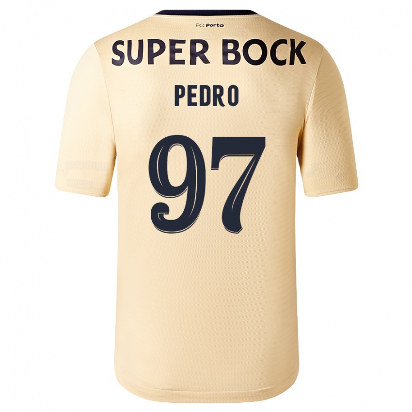 Barn Zé Pedro #97 Beige-Gylden Bortetrøye Drakt Trøye 2023/24 Skjorter T-Skjorte