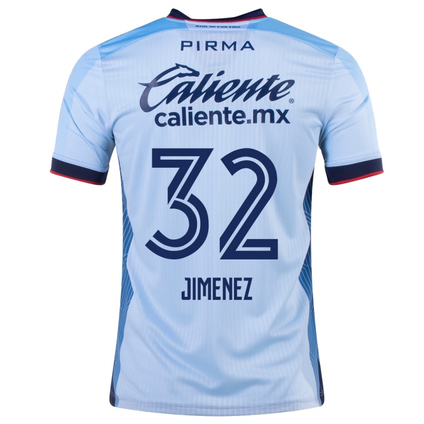 Barn Cristian Jimenez #32 Himmelblå Bortetrøye Drakt Trøye 2023/24 Skjorter T-Skjorte