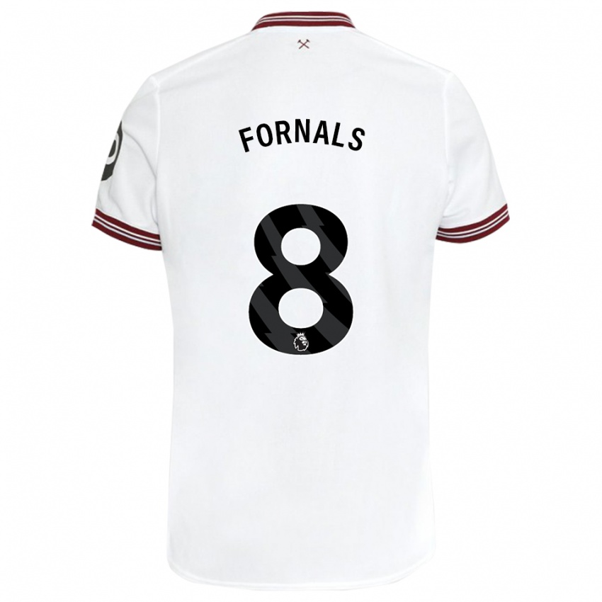 Mann Pablo Fornals #8 Hvit Bortetrøye Drakt Trøye 2023/24 Skjorter T-Skjorte