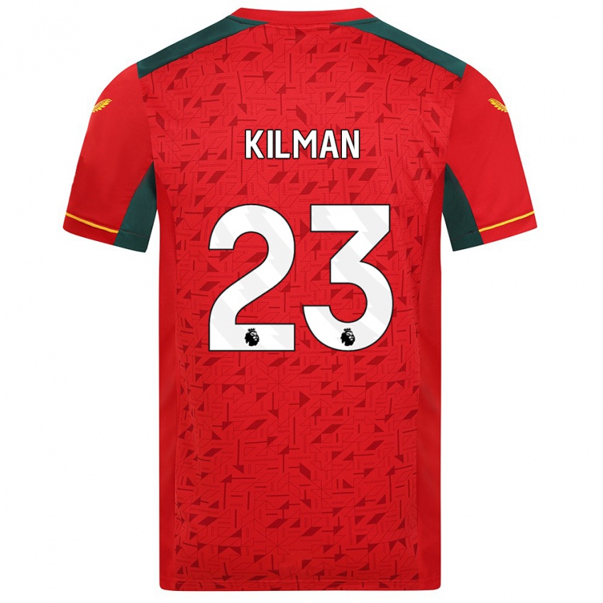 Mann Max Kilman #23 Rød Bortetrøye Drakt Trøye 2023/24 Skjorter T-Skjorte