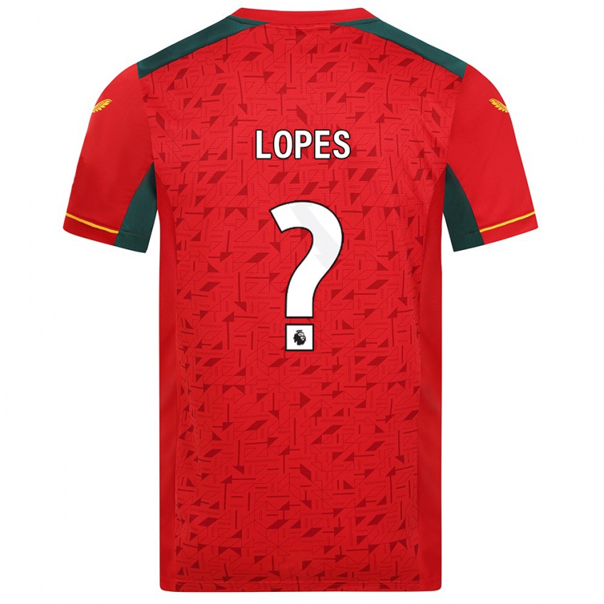 Mann Leo Lopes #0 Rød Bortetrøye Drakt Trøye 2023/24 Skjorter T-Skjorte