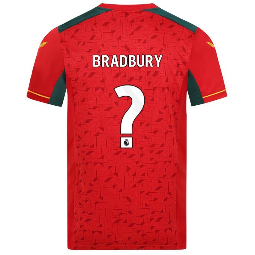 Mann Mackenzie Bradbury #0 Rød Bortetrøye Drakt Trøye 2023/24 Skjorter T-Skjorte