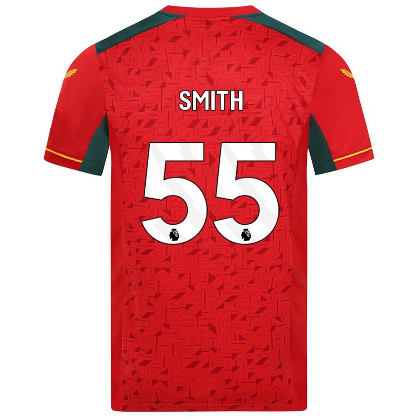 Mann Jackson Smith #55 Rød Bortetrøye Drakt Trøye 2023/24 Skjorter T-Skjorte