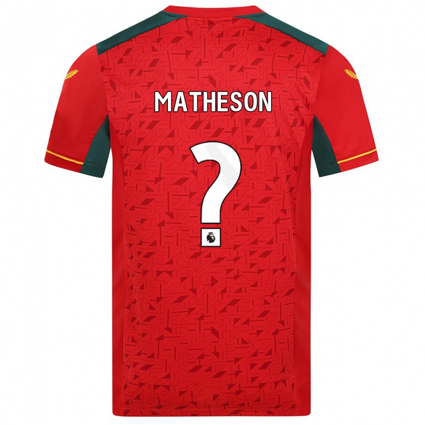 Mann Luke Matheson #0 Rød Bortetrøye Drakt Trøye 2023/24 Skjorter T-Skjorte
