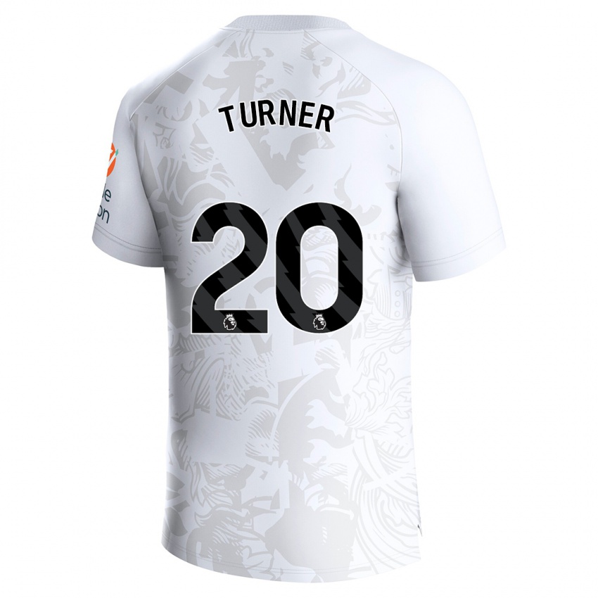 Mann Danielle Turner #20 Hvit Bortetrøye Drakt Trøye 2023/24 Skjorter T-Skjorte