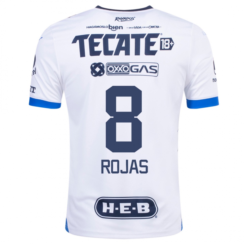 Mann Joao Rojas #8 Hvit Bortetrøye Drakt Trøye 2023/24 Skjorter T-Skjorte