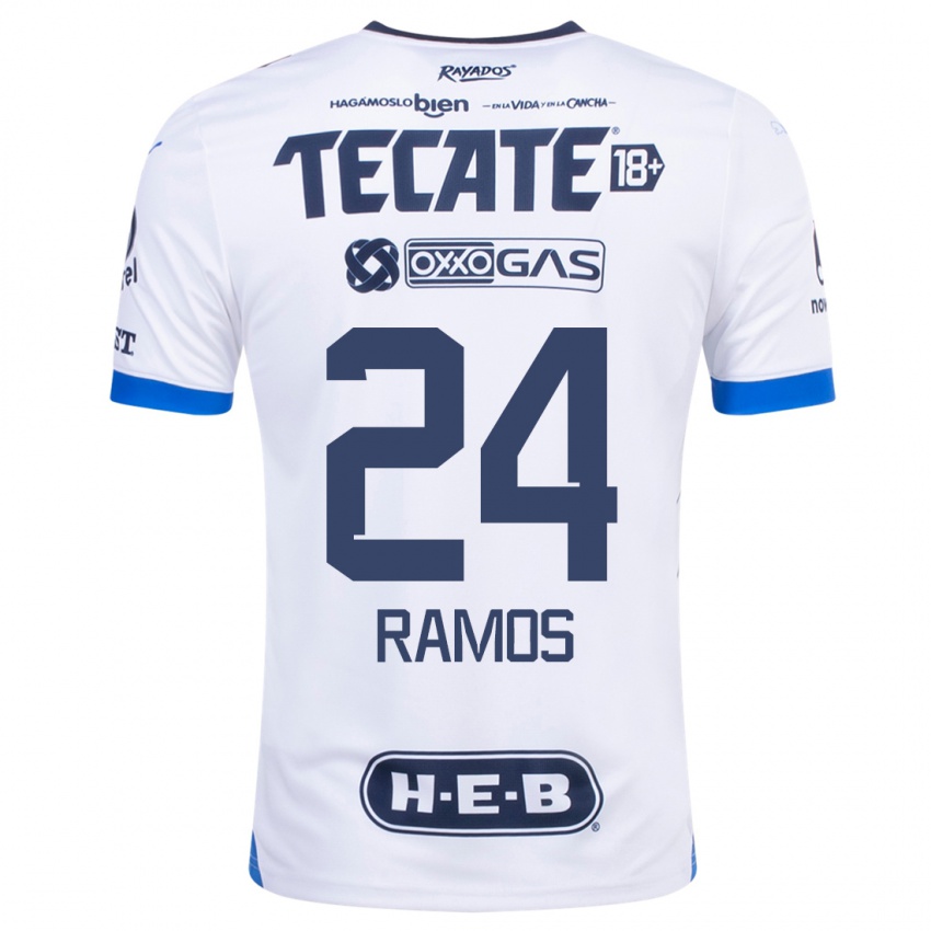 Mann Cesar Ramos #24 Hvit Bortetrøye Drakt Trøye 2023/24 Skjorter T-Skjorte