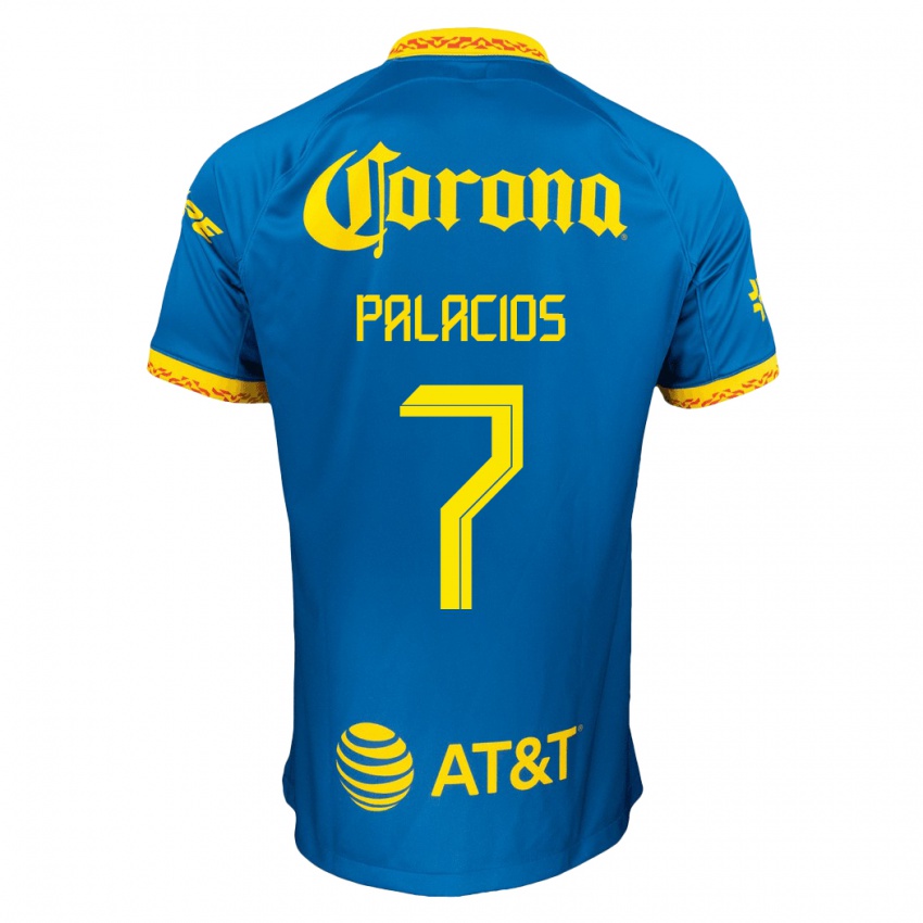 Mann Kiana Palacios #7 Blå Bortetrøye Drakt Trøye 2023/24 Skjorter T-Skjorte