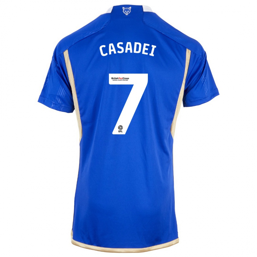 Dame Cesare Casadei #7 Kongeblå Hjemmetrøye Drakt Trøye 2023/24 Skjorter T-Skjorte