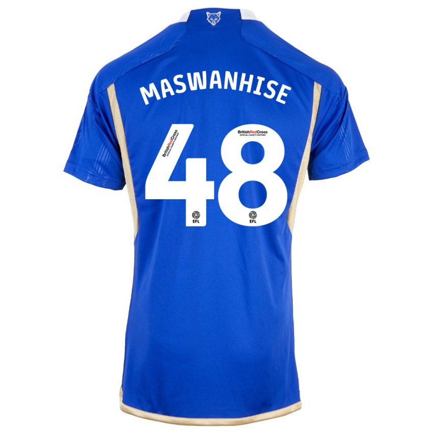Dame Tawanda Maswanhise #48 Kongeblå Hjemmetrøye Drakt Trøye 2023/24 Skjorter T-Skjorte