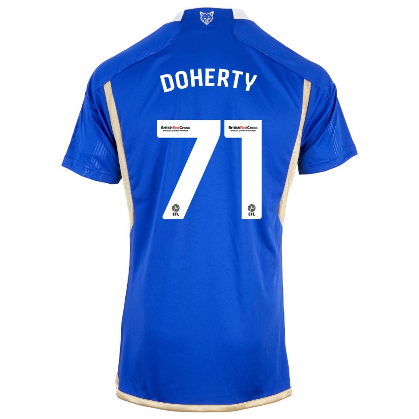 Dame Arlo Doherty #71 Kongeblå Hjemmetrøye Drakt Trøye 2023/24 Skjorter T-Skjorte