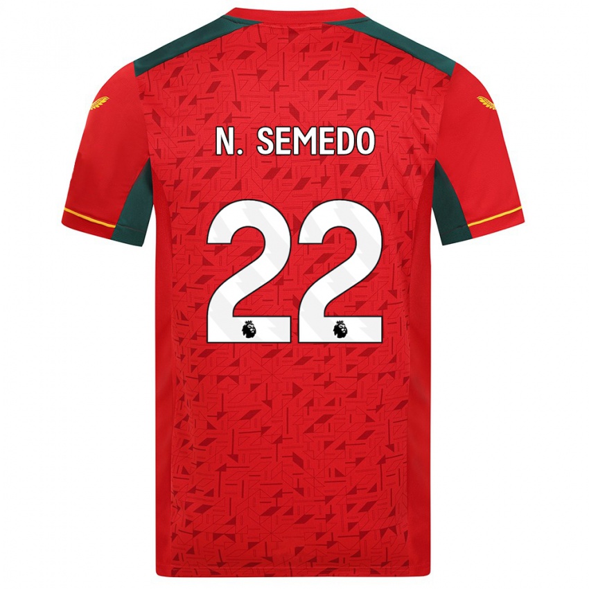 Dame Nelson Semedo #22 Rød Bortetrøye Drakt Trøye 2023/24 Skjorter T-Skjorte