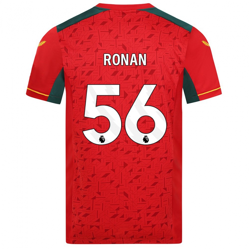 Dame Connor Ronan #56 Rød Bortetrøye Drakt Trøye 2023/24 Skjorter T-Skjorte
