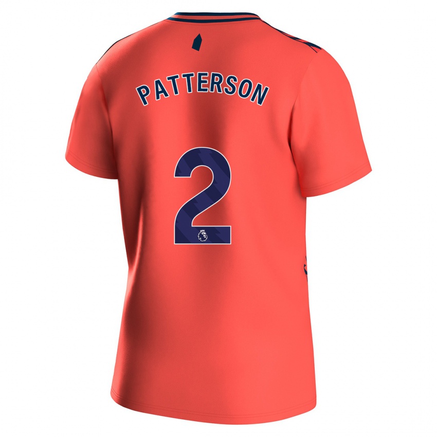 Dame Nathan Patterson #2 Korall Bortetrøye Drakt Trøye 2023/24 Skjorter T-Skjorte