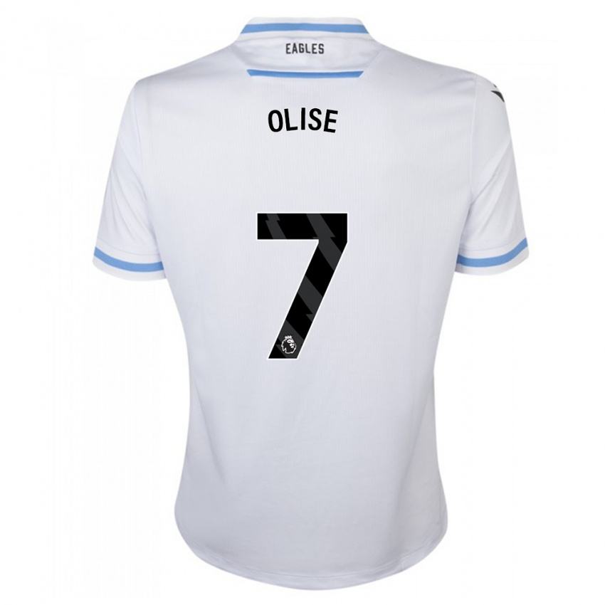 Dame Michael Olise #7 Hvit Bortetrøye Drakt Trøye 2023/24 Skjorter T-Skjorte