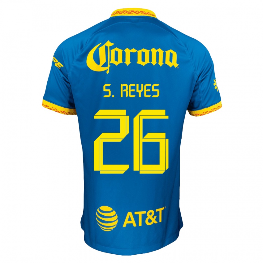 Dame Salvador Reyes #26 Blå Bortetrøye Drakt Trøye 2023/24 Skjorter T-Skjorte