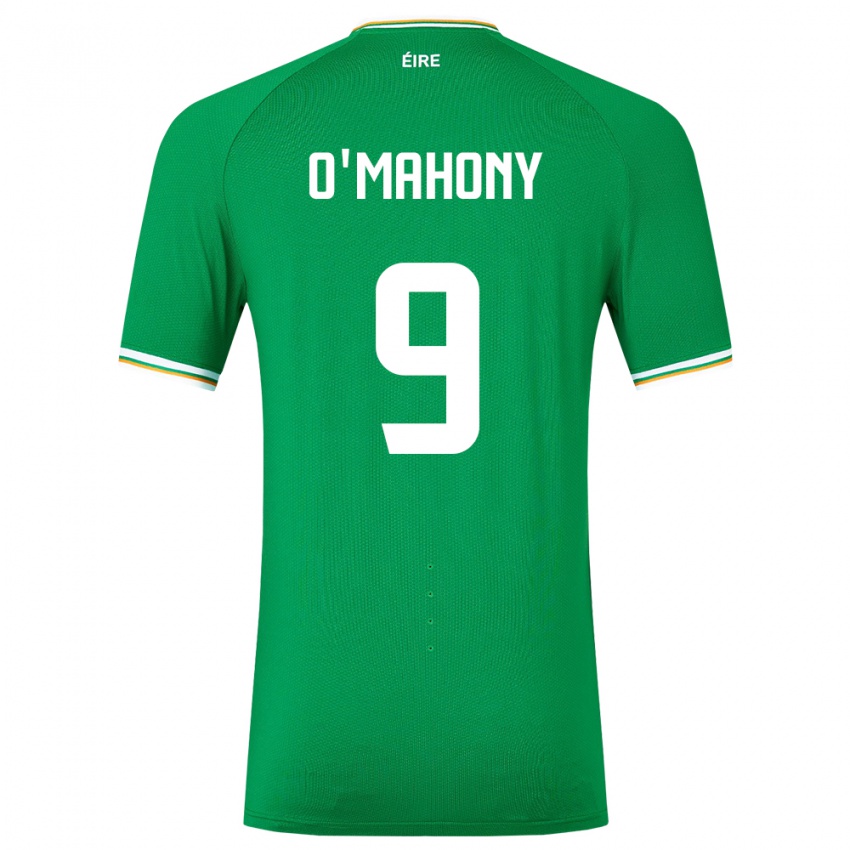 Barn Irland Mark O'mahony #9 Grønn Hjemmetrøye Drakt Trøye 24-26 Skjorter T-Skjorte