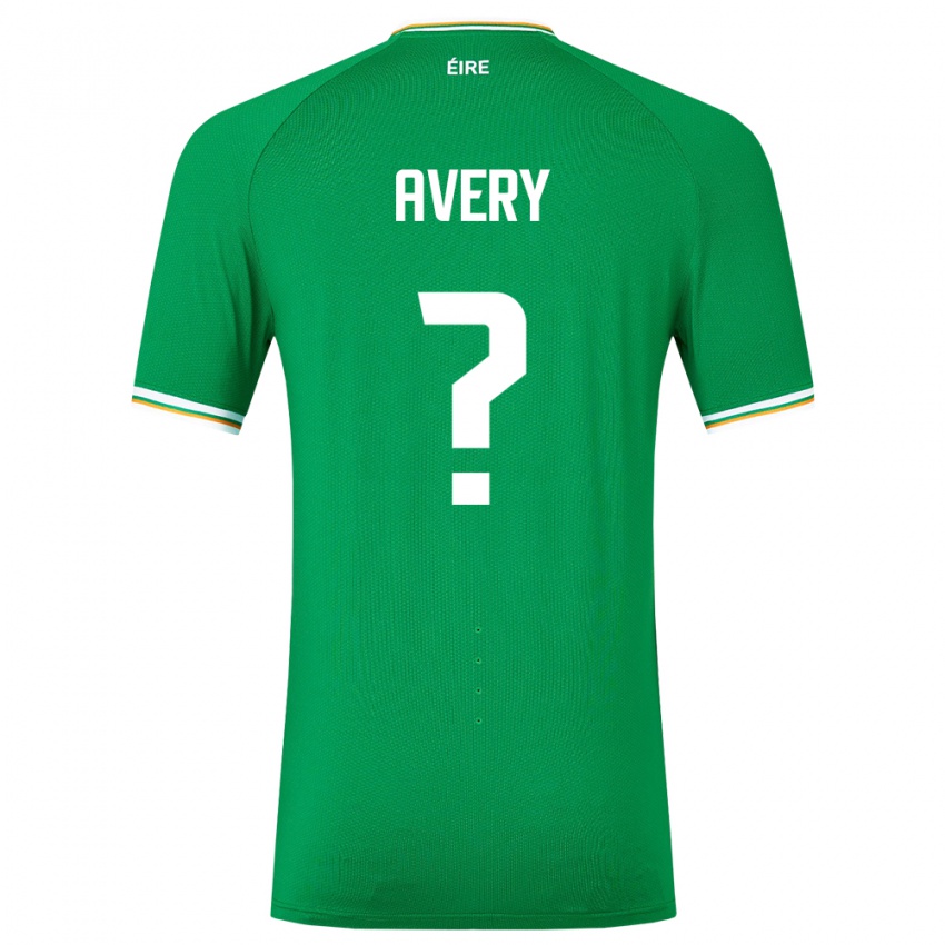 Barn Irland Theo Avery #0 Grønn Hjemmetrøye Drakt Trøye 24-26 Skjorter T-Skjorte
