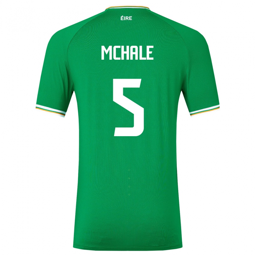 Barn Irland Sean Mchale #5 Grønn Hjemmetrøye Drakt Trøye 24-26 Skjorter T-Skjorte