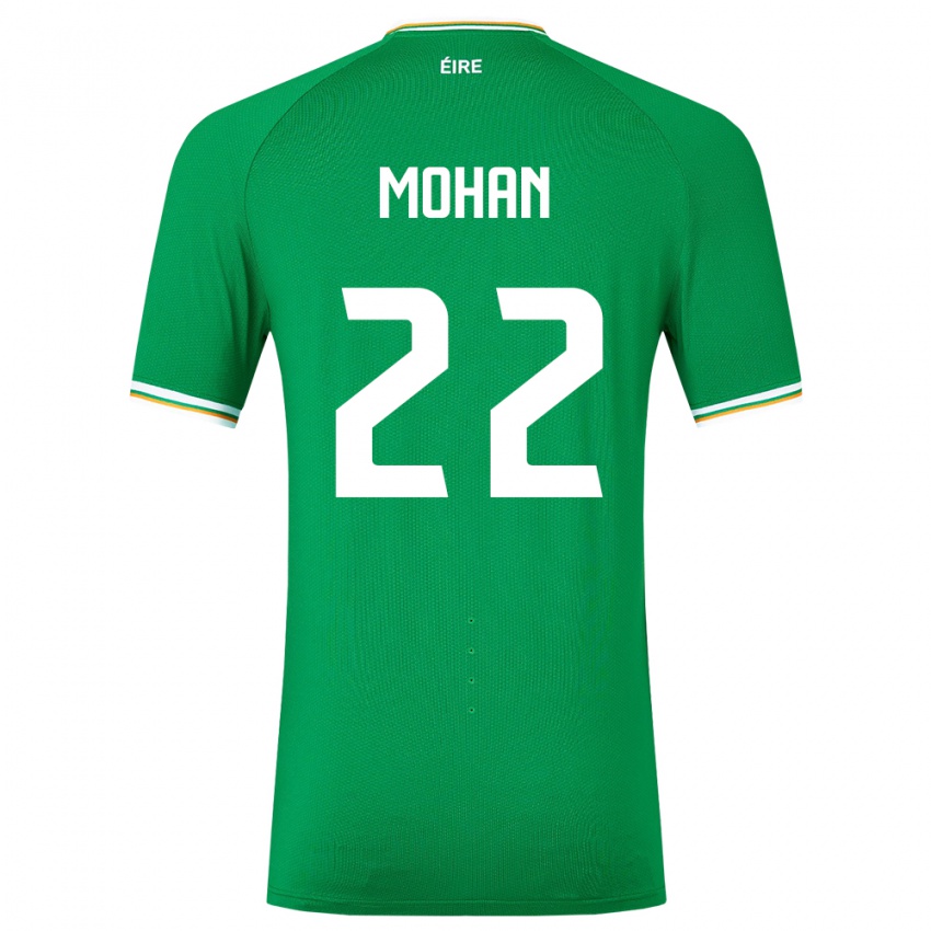 Barn Irland Stephen Mohan #22 Grønn Hjemmetrøye Drakt Trøye 24-26 Skjorter T-Skjorte