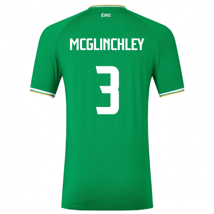 Barn Irland Harry Mcglinchley #3 Grønn Hjemmetrøye Drakt Trøye 24-26 Skjorter T-Skjorte