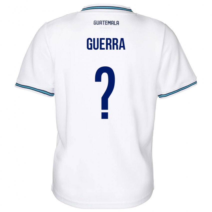 Barn Guatemala Decarlo Guerra #0 Hvit Hjemmetrøye Drakt Trøye 24-26 Skjorter T-Skjorte