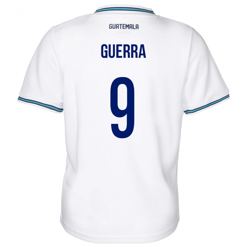 Barn Guatemala Oseas Guerra #9 Hvit Hjemmetrøye Drakt Trøye 24-26 Skjorter T-Skjorte