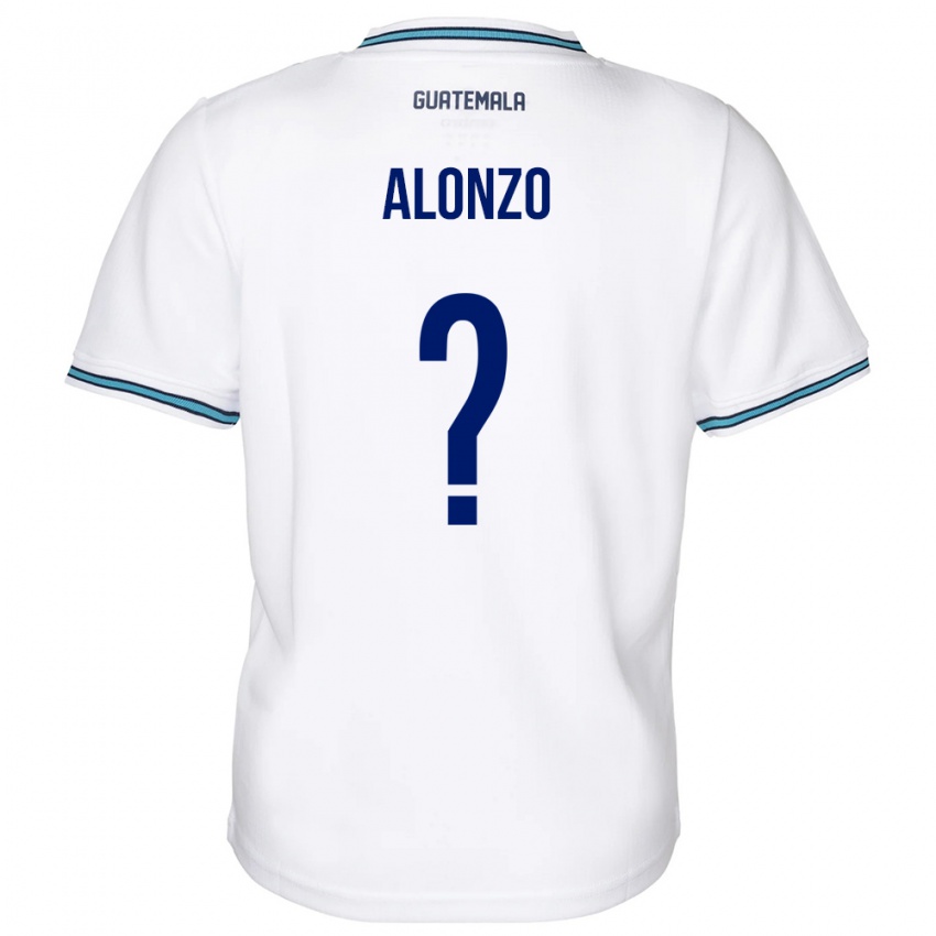 Barn Guatemala Anya Alonzo #0 Hvit Hjemmetrøye Drakt Trøye 24-26 Skjorter T-Skjorte