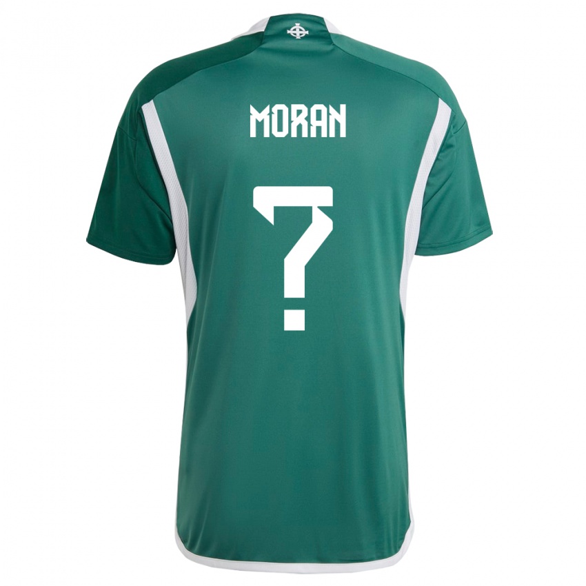 Barn Nord-Irland Harry Moran #0 Grønn Hjemmetrøye Drakt Trøye 24-26 Skjorter T-Skjorte