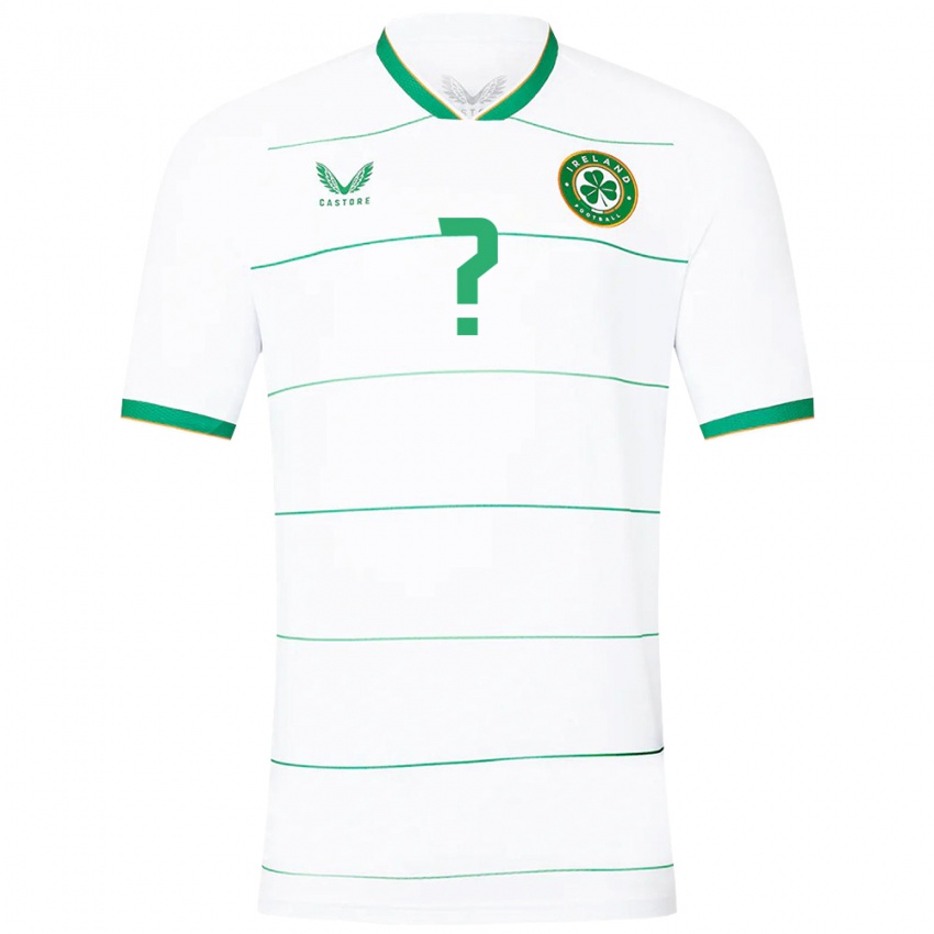 Barn Irland Saoirse Noonan #0 Hvit Bortetrøye Drakt Trøye 24-26 Skjorter T-Skjorte