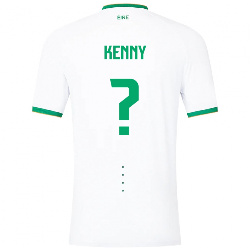 Barn Irland Johnny Kenny #0 Hvit Bortetrøye Drakt Trøye 24-26 Skjorter T-Skjorte