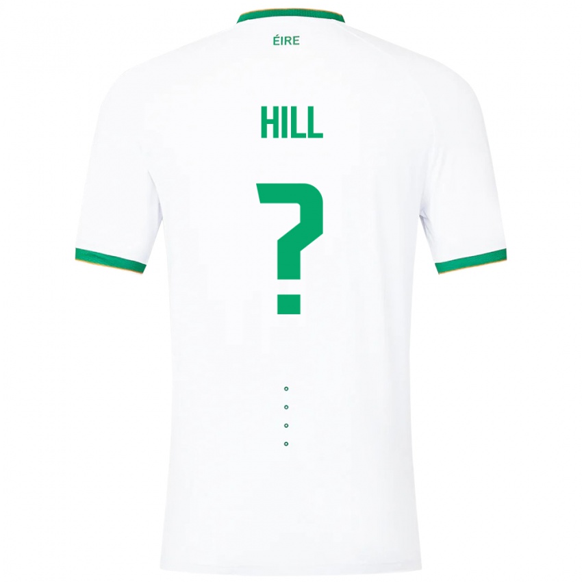Barn Irland Tom Hill #0 Hvit Bortetrøye Drakt Trøye 24-26 Skjorter T-Skjorte